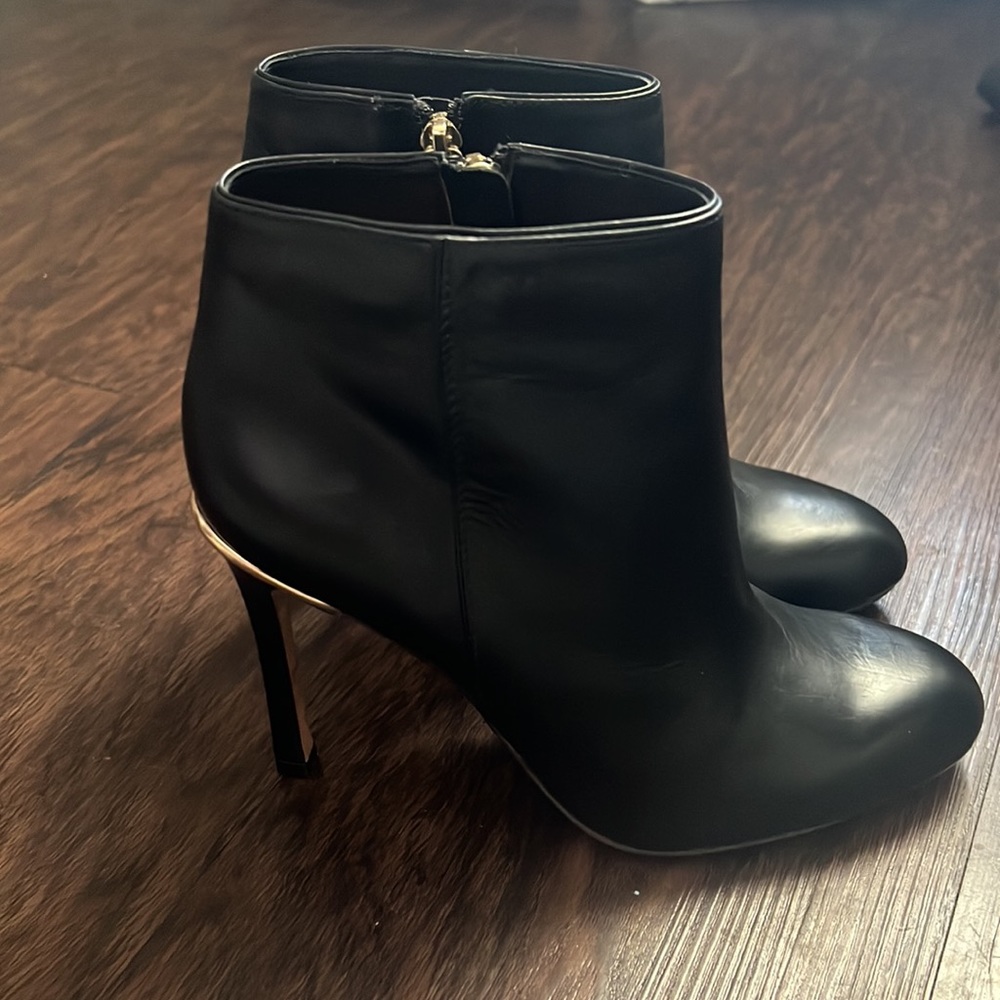 Coach Black Suede Stiletto Ankle Boots - Picture 9 of 9